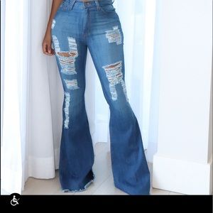 Flare Distressed Jeans